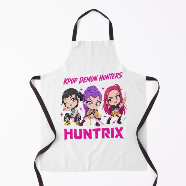 Aperçu de l'œuvre Illustrations de personnages mignons de dessin animé Huntrix Chibi Trio créée et vendue par Magic Dots.