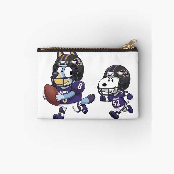 Item preview, Bluey And Snoopy Baltimore Football Crossover designed and sold by DamianRoy88.