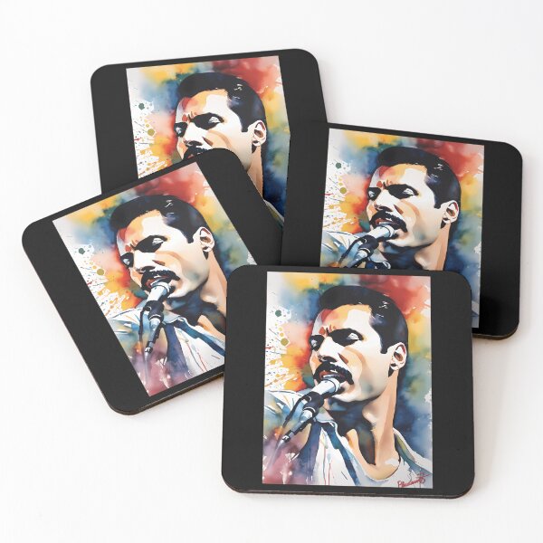 Item preview, Cantante con micrófono (acuarela) designed and sold by alexanermansour.
