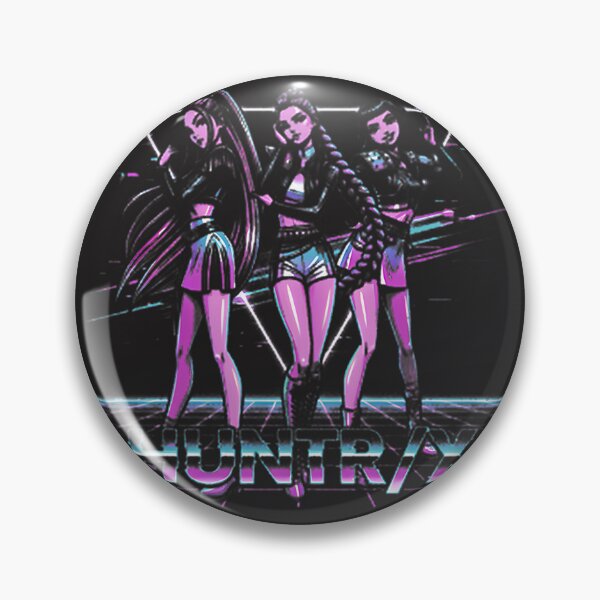 Item preview, Kpop Huntrix Retrowave Aesthetic Neon Design with 80s Vibes designed and sold by Magic Dots.