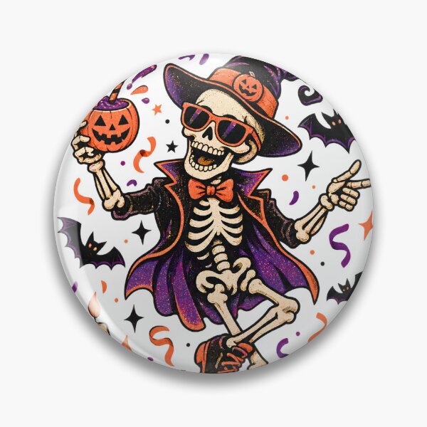 Item preview, Dancing Skeleton Halloween Pumpkin Spooky Gothic Illustration designed and sold by StormVape.