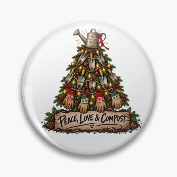 Item preview, Peace Love Compost Gardener Christmas designed and sold by CoolContent Factory.