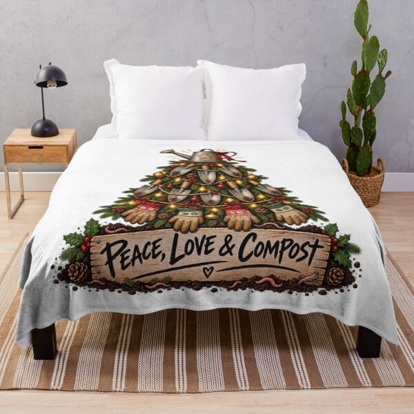 Item preview, Peace Love Compost Gardener Christmas designed and sold by CoolContent Factory.