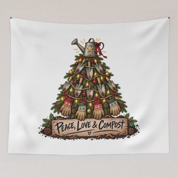 Item preview, Peace Love Compost Gardener Christmas designed and sold by CoolContent Factory.
