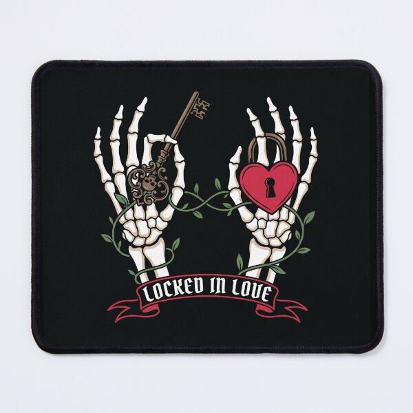 Item preview, Locked in Love Skeleton Key Heart Lock Art designed and sold by digizonebydas.