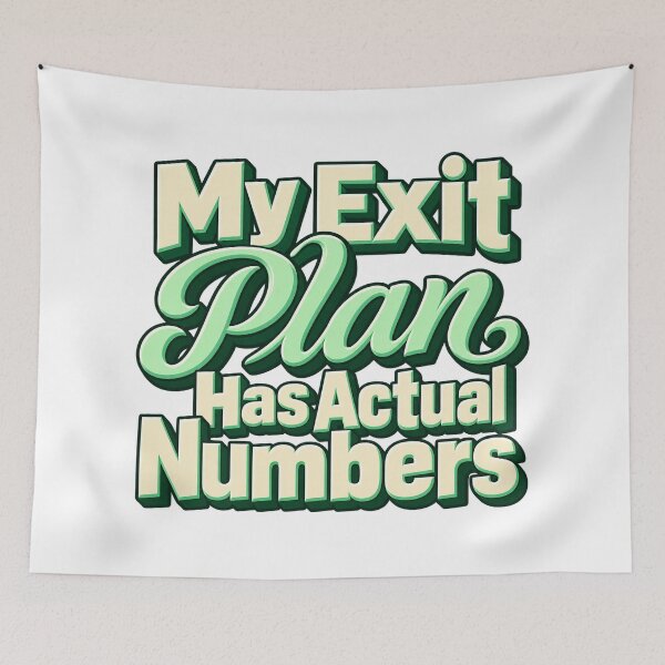 Item preview, My Exit Plan Has Actual Numbers Trading Design designed and sold by Bikivuno.