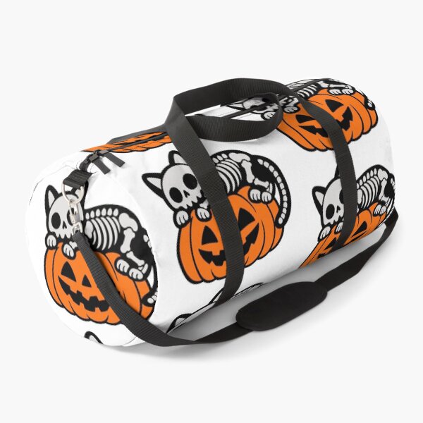 Item preview, Skeleton Cat on Pumpkin designed and sold by LuloCreative.