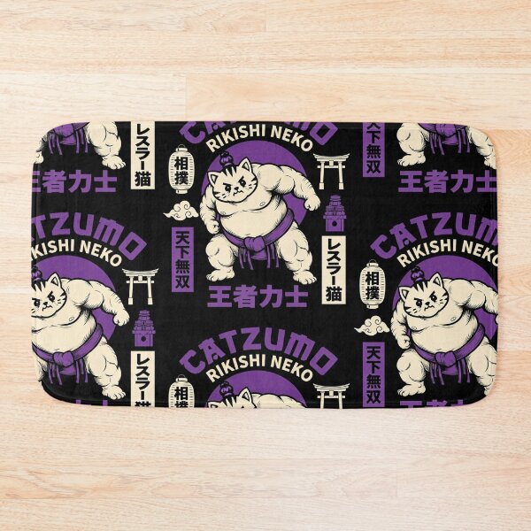 Item preview, Catzumo Rikishi Neko Powerful Muscular Sumo Cat designed and sold by Mindworx21.