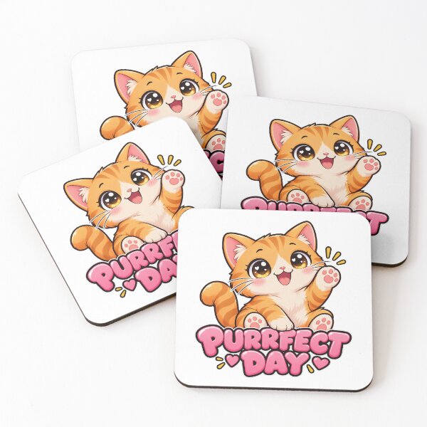 Item preview, Purrfect Day - Cute Kawaii Cat designed and sold by Visual Dept..