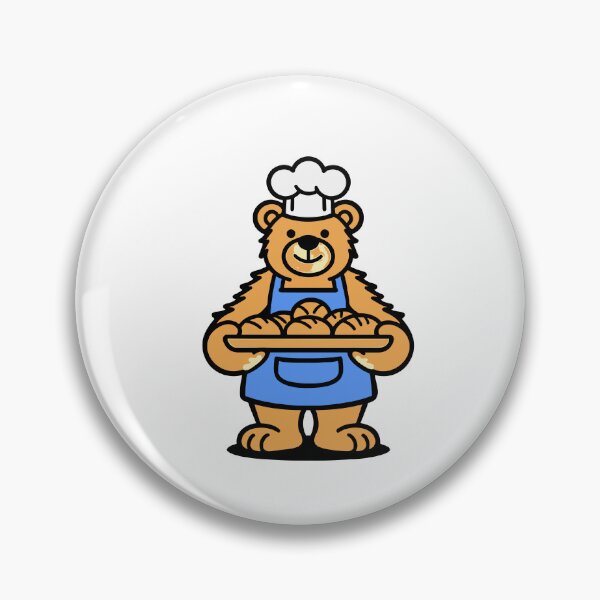 Item preview, Bear Baker with Fresh Bread designed and sold by BysonDesigns.