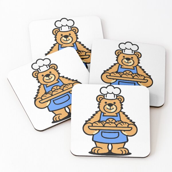 Item preview, Bear Baker with Fresh Bread designed and sold by BysonDesigns.