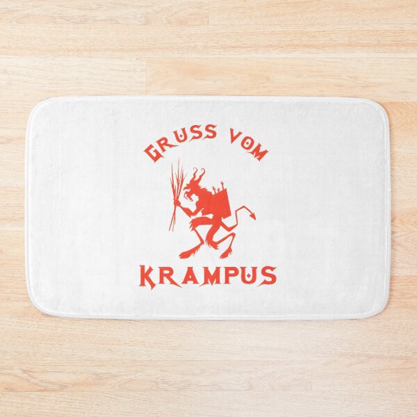Artikelvorschau, Vintage-Krampus-Illustration mit Gruß vom Krampus entworfen und verkauft von Mohamed-Khalifa.