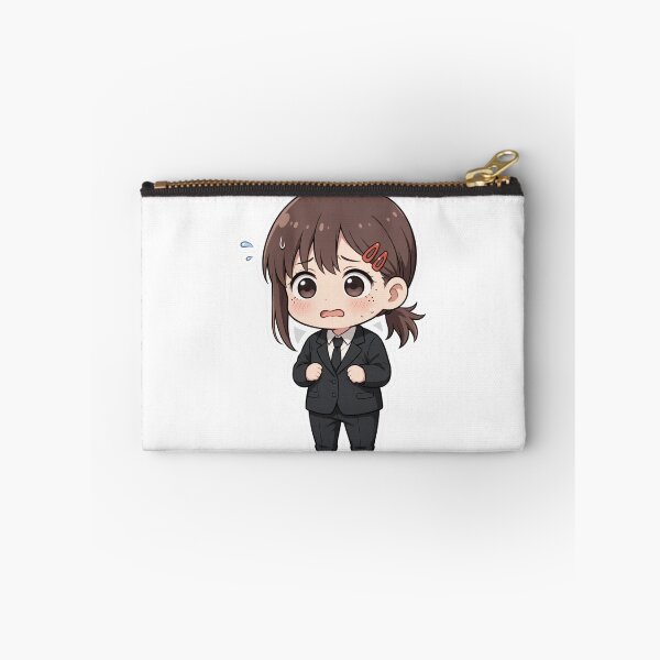 Item preview, Kobeni Higashiyama Classic Anime Chibi Sticker - Chainsaw Man Fan Art designed and sold by Lesley D.