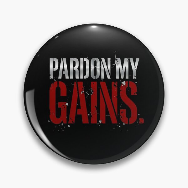 Item preview, Pardon My Gains Funny Gym Humor Workout T-Shirt no.2 designed and sold by is-ann-are.