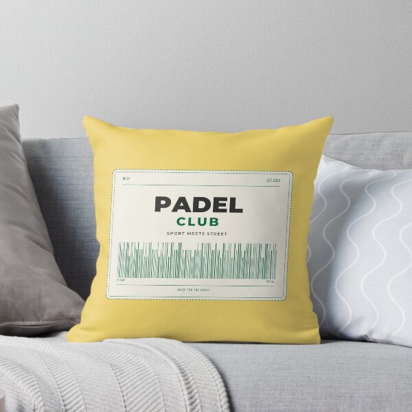 Item preview, Padel Club Butter Yellow Label Tag Design designed and sold by CourtCultureHQ.