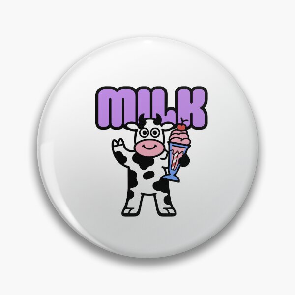 Item preview, Milk - Cow Drinking a Strawberry Milkshake designed and sold by BysonDesigns.