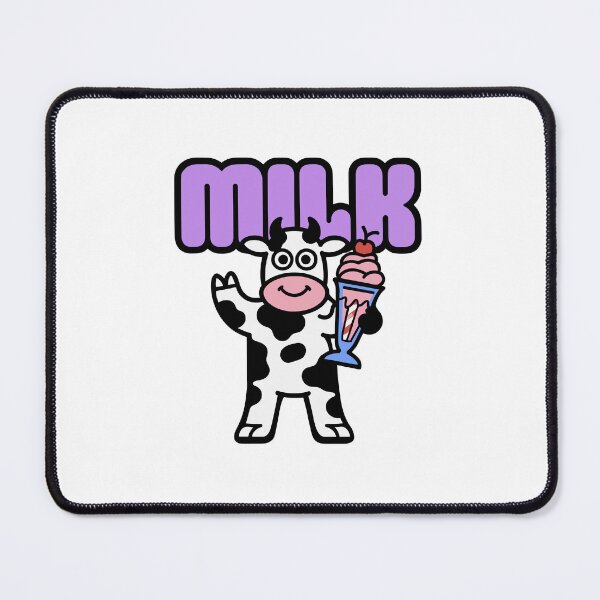 Item preview, Milk - Cow Drinking a Strawberry Milkshake designed and sold by BysonDesigns.
