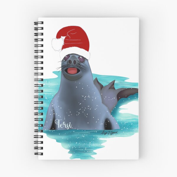Item preview, Christmas Elephan Seal with happy smiling face designed and sold by A Sweet  Fragrance Art.