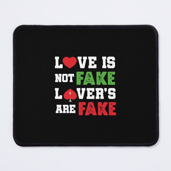 Item preview, LOVE IS NOT FAKE LOVER'S ARE FAKE - STICKER, TYPOGRAPHY, LOVE, COUPLE designed and sold by 440CREATIVES.