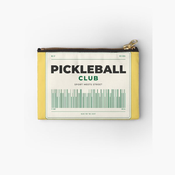 Item preview, Pickleball Club Butter Yellow Label Tag designed and sold by CourtCultureHQ.
