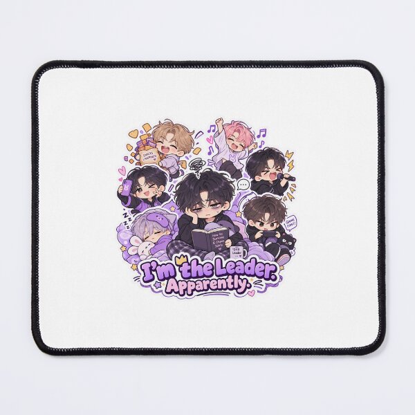Item preview, Kpop Leader Chaos Meme Sticker | BTS Inspired Chibi Group | Funny Anime ARMY Fan Art designed and sold by CutePrintCorner.