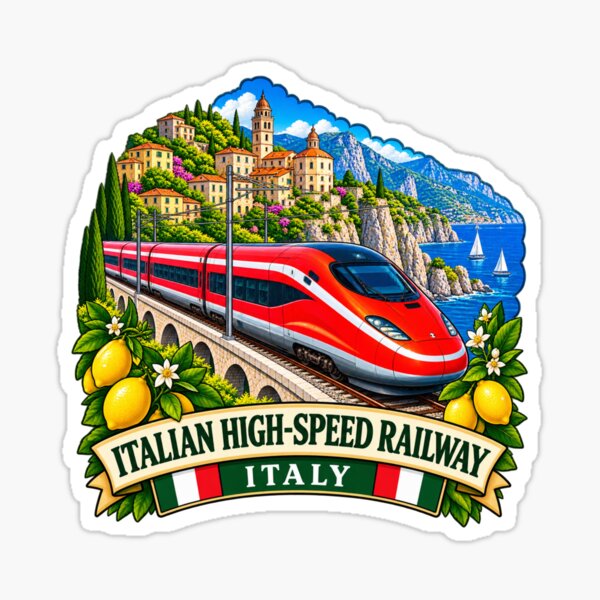 Item preview, Italian High-Speed Railway, Italy designed and sold by Myra365Art.