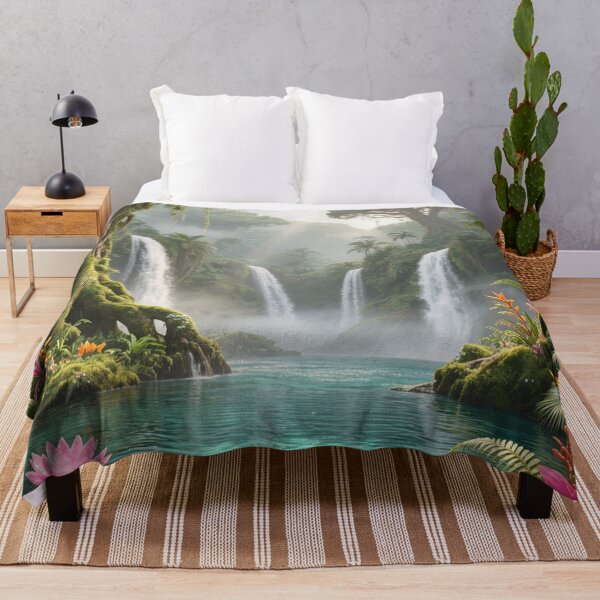 Item preview, Lagoon of Eternal Mist - Enchanted Forest Waters designed and sold by nhk999.