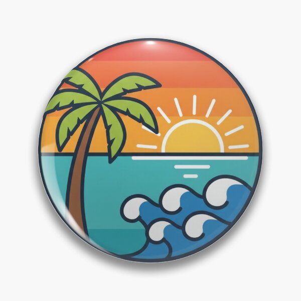 Item preview, Beach vibe designed and sold by Sticker Gallery 2.0.