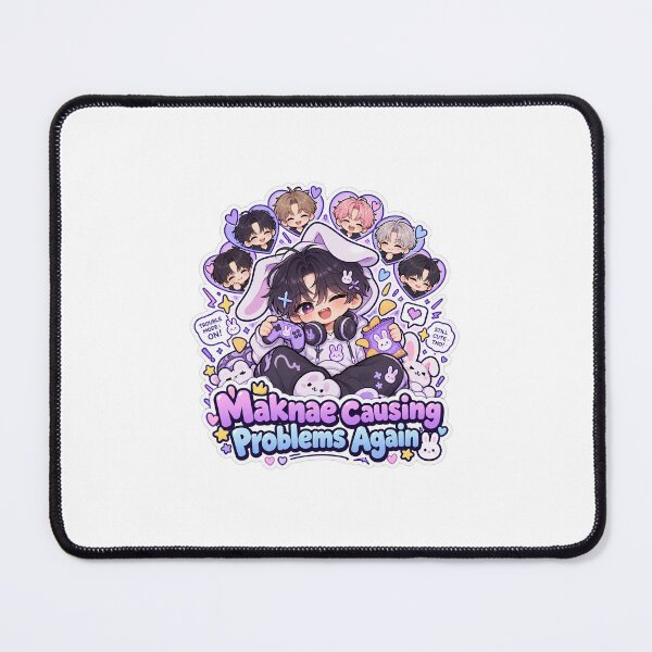 Item preview, Kpop Maknae Chaos Meme Sticker | Jungkook Inspired Bunny Chibi | Funny ARMY Fan Art designed and sold by CutePrintCorner.