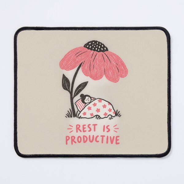 Item preview, Rest Is Productive | Funny Self Care Resting Doodle designed and sold by Moons Studio.
