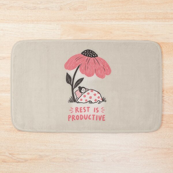Item preview, Rest Is Productive | Funny Self Care Resting Doodle designed and sold by Moons Studio.