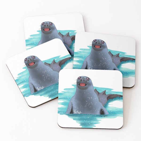 Item preview, Happy Elephant seal in the water designed and sold by A Sweet  Fragrance Art.