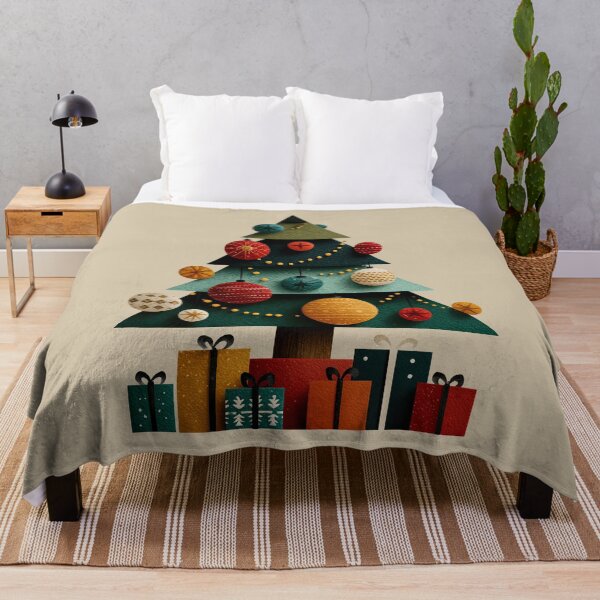 Item preview, Festive Christmas Tree with Wrapped Gifts designed and sold by colorful-white.