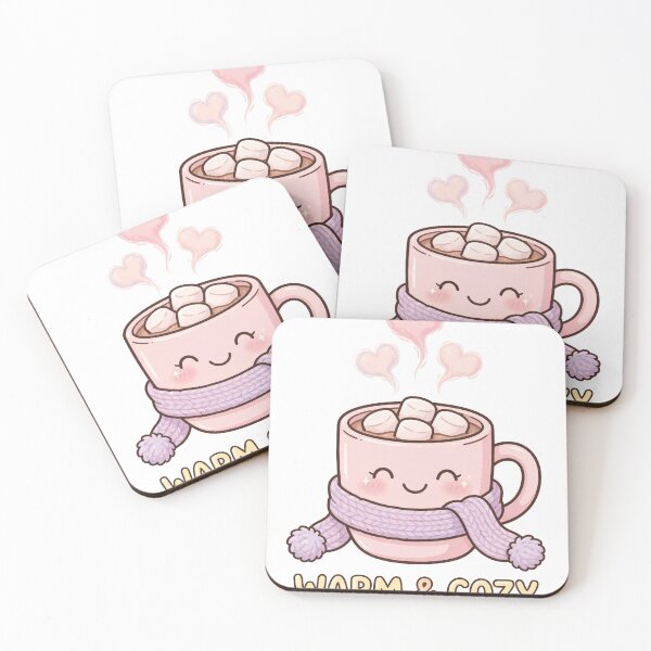 Item preview, Warm & Cozy - Taza Kawaii de Chocolate designed and sold by Visual Dept..