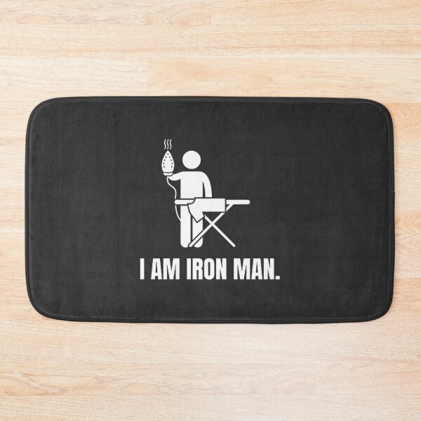 Item preview, I Am Ironing Man Funny Laundry Humor Graphic Design in White designed and sold by T- Maro.