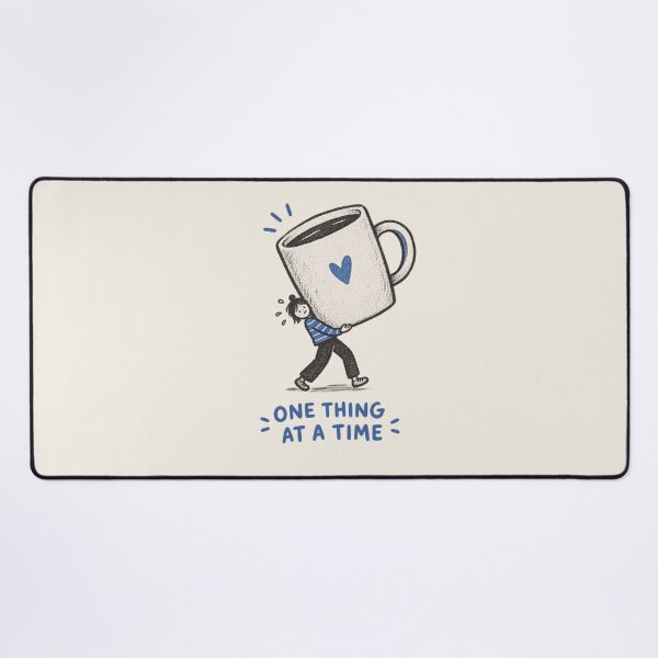 Item preview, One Thing at a Time | Funny Adult Doodle designed and sold by Moons Studio.