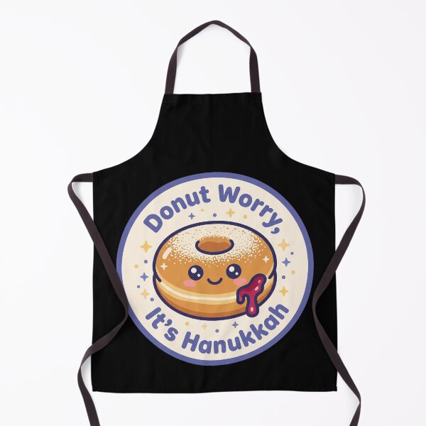 Item preview, Donut Worry It's Hanukkah — Kawaii Sufganiyah designed and sold by TheCalmEdit.