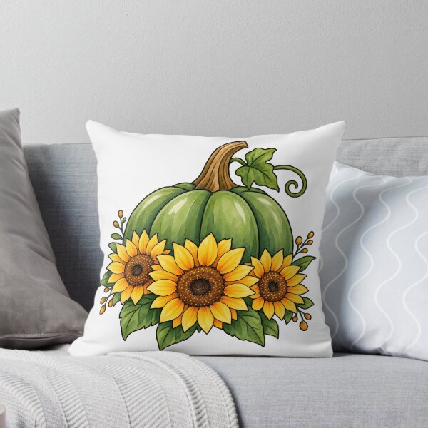 Item preview, Fall Pumpkin Sunflowers  designed and sold by GraphicsClub.