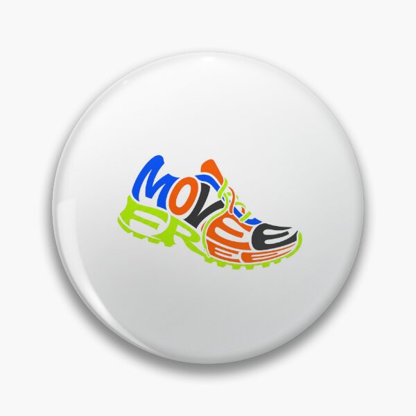 Artikelvorschau, Move Running Shoe Typography – Colorful Fitness & Running Design entworfen und verkauft von CreativeArtisanPrints Shop.