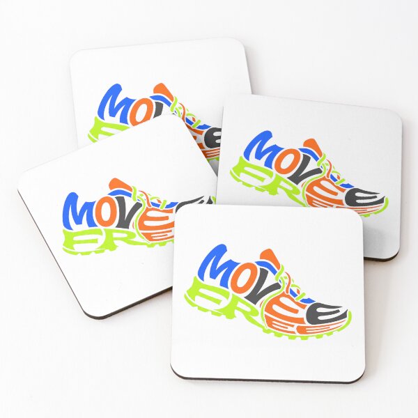 Item preview, Move Running Shoe Typography – Colorful Fitness & Running Design designed and sold by CreativeArtisanPrints Shop.
