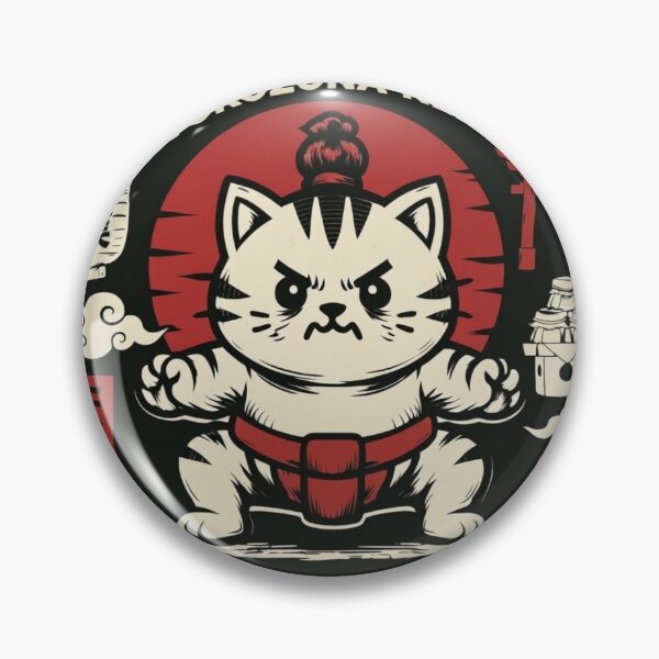 Item preview, Catzumo Yokozuna Neko Muscular Japanese Sumo Champion Cat designed and sold by Mindworx21.