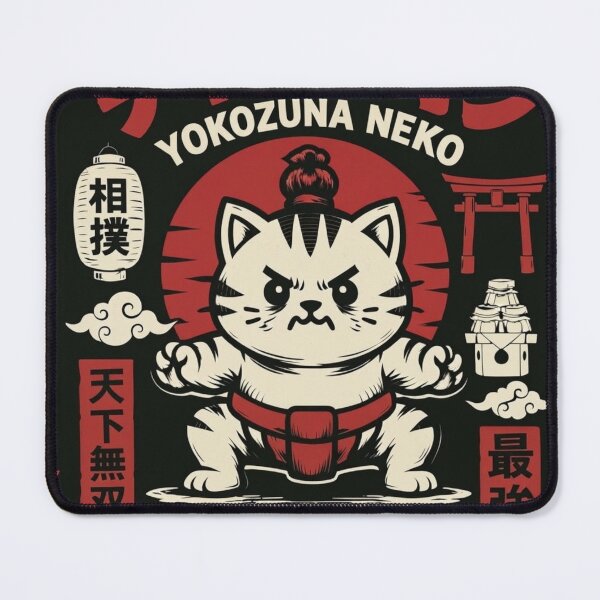Item preview, Catzumo Yokozuna Neko Muscular Japanese Sumo Champion Cat designed and sold by Mindworx21.
