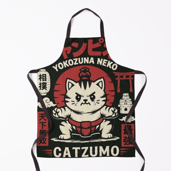 Item preview, Catzumo Yokozuna Neko Muscular Japanese Sumo Champion Cat designed and sold by Mindworx21.