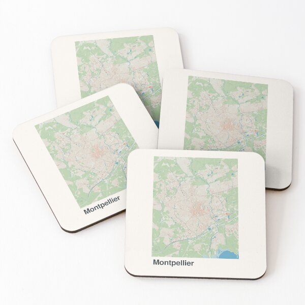 Item preview, Montpellier Minimalistic Map Art designed and sold by MapsNerd.