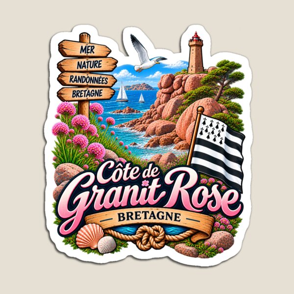 Aperçu de l'œuvre Côte de Granit Rose – Bretagne, mer & nature créée et vendue par Wandervogel123.