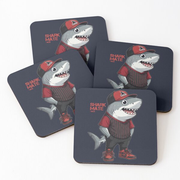Item preview, Pitch Black Baseball Pitcher Shark designed and sold by HexOne.
