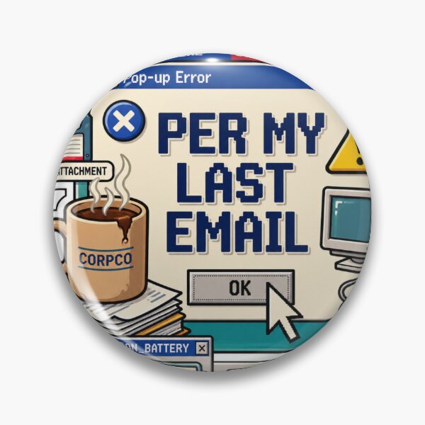 Artikelvorschau, Gemäß meiner letzten E-Mail: Aufkleber für Retro-Computerfehler entworfen und verkauft von Nicha Studio.