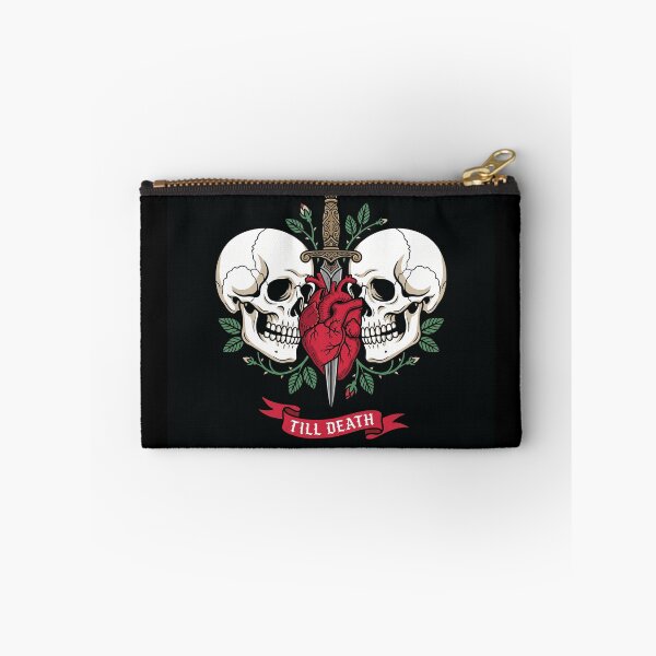 Item preview, Till Death Skull Couple Dagger Heart Art designed and sold by digizonebydas.