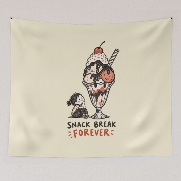 Item preview, Snack Break Forever | Ice Cream Doodle designed and sold by Moons Studio.