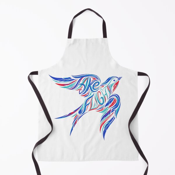 Item preview, Fly High Bird Typography – Colorful Inspirational Flying Bird Design designed and sold by CreativeArtisanPrints Shop.